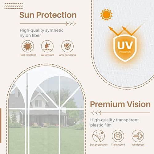 Greesum 10x30 Outdoor Canopy with 6 Side Removable Walls, Patio Camping Heavy Duty Gazebo Shelter for Party, alternate view 5