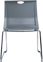 Grey Plastic Stack Chair for Office Guests & Waiting Rooms, 12-Pack, alternate view 7