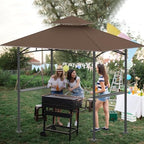 Grill Gazebo Canopy Replacement, 5 x 8 Ft, Brown in 5 x 8 Ft in Brown, alternate view 7