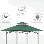 Grill Gazebo Canopy Replacement, 5 x 8 Ft, Green in 5 x 8 Ft in Green, alternate view 4