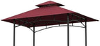 Grill Gazebo Canopy Replacement, 5 x 8 Ft, Red in 5 x 8 Ft in Red