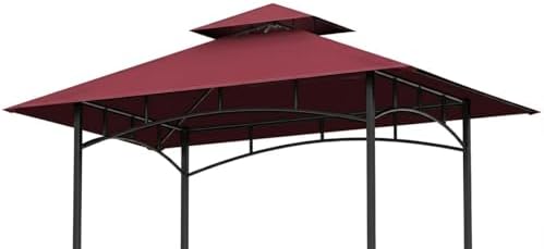 Grill Gazebo Canopy Replacement, 5 x 8 Ft, Red in 5 x 8 Ft in Red