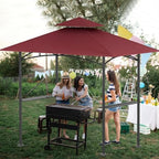 Grill Gazebo Canopy Replacement, 5 x 8 Ft, Red in 5 x 8 Ft in Red, alternate view 7