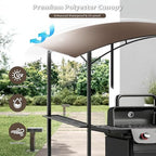 Grill Gazebo Replacement Canopy Top Cover Only, 8x5 ft, Coffee in 8x5 ft, alternate view 3