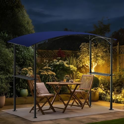 Grill Gazebo Replacement Canopy Top Cover Only, 8x5 ft, Gray in 8x5 ft in Gray, alternate view 7