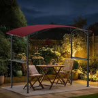 Grill Gazebo Replacement Canopy Top Cover Only, 8x5 ft, Red in 8x5 ft in Red, alternate view 6