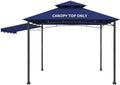 Grill Gazebo Replacement Canopy Top Only, 5x11 ft, Blue in 5x11 ft in Blue