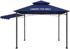 Grill Gazebo Replacement Canopy Top Only, 5x11 ft, Blue in 5x11 ft in Blue