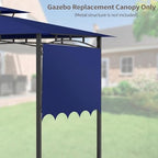 Grill Gazebo Replacement Canopy Top Only, 5x11 ft, Blue in 5x11 ft in Blue, alternate view 3
