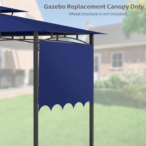 Grill Gazebo Replacement Canopy Top Only, 5x11 ft, Blue in 5x11 ft in Blue, alternate view 3