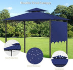 Grill Gazebo Replacement Canopy Top Only, 5x11 ft, Blue in 5x11 ft in Blue, alternate view 4