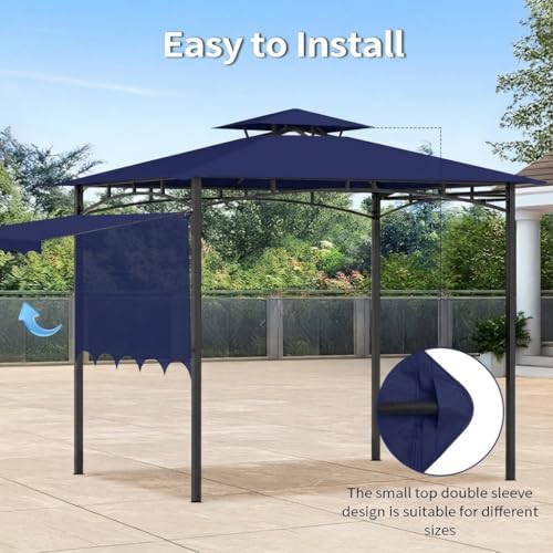 Grill Gazebo Replacement Canopy Top Only, 5x11 ft, Blue in 5x11 ft in Blue, alternate view 6