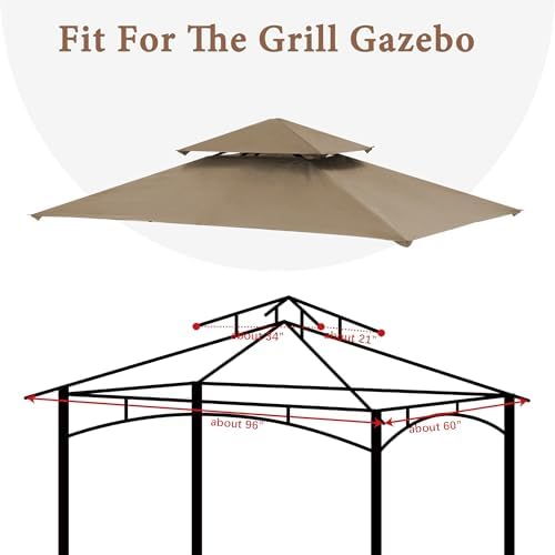 Grill Gazebo Replacement Top Fit for Aldi Grill Gazebo, alternate view 4