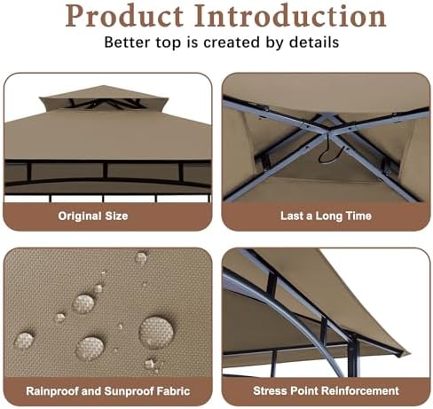 Grill Gazebo Replacement Top Fit for Aldi Grill Gazebo, alternate view 5