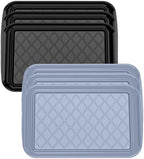Grilling Prep & Serve Trays for Party- Set of 6, Large Serving Platters for Raw and Cooked Food, Dishwasher
