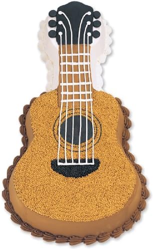 Guitar Cake Pan in Each in Silver, alternate view 3