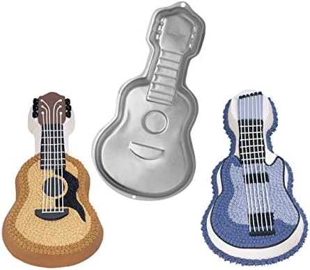 Guitar Cake Pan in Each in Silver, alternate view 4