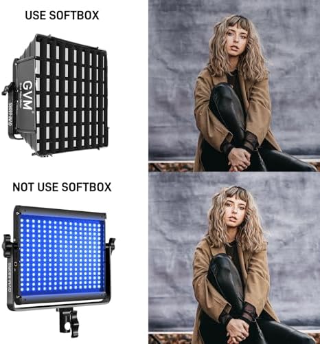 GVM RGB Led Video Light with 3 Softboxes, 680RS 3 Packs 50W Studio Lights with Bluetooth Control, Upgrade, alternate view 6