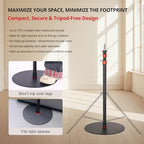 GVM YB2L200 79.9in Heavy Duty Light Stand Kit (2-Pack), Round Base Monopod, 10kg Load Capacity, Flat Base for, alternate view