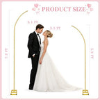 Half Arch Balloon Backdrop Stand with Base, 7.2 x 5.9 Feet, Gold in 7.2 x 5.9 Feet in Gold, alternate view 3
