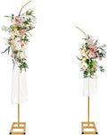 Half Balloon Arch Stand 7.5FT&6.2FT Wedding Arch Stand with Base Gold