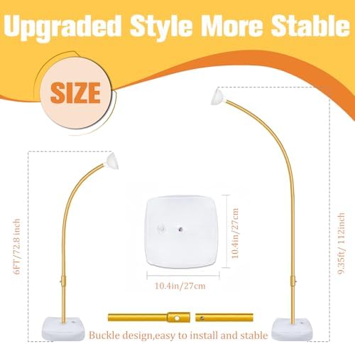 Half Balloon Arch Stand 8.2FT&5FT Balloon Arch With in Gold-b, alternate view 2
