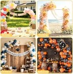Half Balloon Arch Stand 8.2FT&5FT Balloon Arch With in Gold-b, alternate view 6