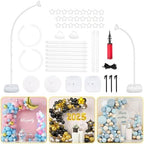 Half Balloon Arch Stand with Base 8.2FT & 6FT, Balloon Stands for Floor