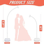 Half Balloon Arch Stand with Base 8.2FT & 6FT, Balloon Stands for Floor, alternate view 3