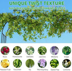 Half Garden Arch Trellis, 7.9FT Metal Arbor for Climbing Plants Outdoor in 47.2 inch Length - Black, alternate view 5