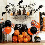 Halloween Balloon Stand Black Orange Balloon Centerpiece for Table in 32 Count (Pack of 1) in Metallic Blue, alternate view 2