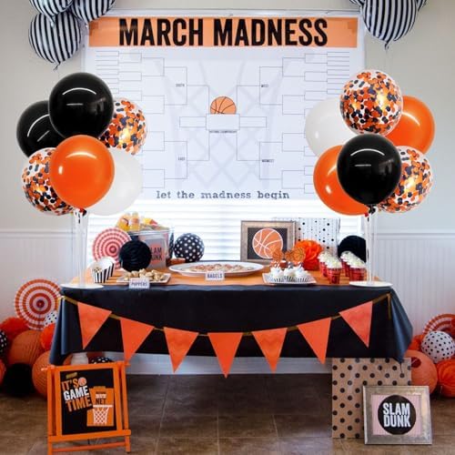 Halloween Balloon Stand Black Orange Balloon Centerpiece for Table in 32 Count (Pack of 1) in Metallic Blue, alternate view 5