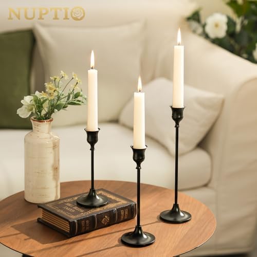 Halloween Candle Holder for Candlestick: Solid Aluminum - Set of 6 in Black, alternate view 6