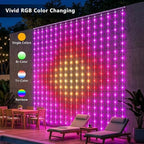 Halloween Curtain Lights String, 256 LED 5.2 x 5.2ft Color Changing in 5.2 x 5.2ft, alternate view 2