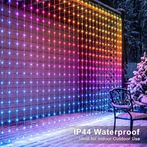 Halloween Curtain Lights String, 256 LED 5.2 x 5.2ft Color Changing in 5.2 x 5.2ft, alternate view 6