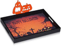 Halloween Decorations Decorative Serving Trays and Platters Pumpkin Tray - Snacks Bowl Candy Dish - for