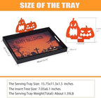 Halloween Decorations Decorative Serving Trays and Platters Pumpkin Tray - Snacks Bowl Candy Dish - for, alternate view 2