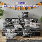 Halloween Decorations - Halloween Pillow Covers 18x18 | Halloween Decor Indoor Outdoor - Skeleton Ghost Pumpkin, alternate