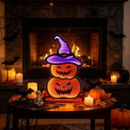 Halloween Decorations Indoor, Scary Pumpkin Infinity Mirror Tunnel Light for Halloween Decor, Witch Hat Night, alternate view