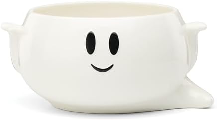 Halloween Ghost Candy Bowl in 1 Count in White