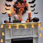 Halloween Ghost LED String Lights 8.5FT Indoor String Lights with 10 LED White Genius for Outdoor Patio Indoor, alternate