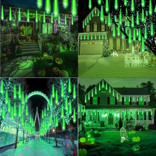 Halloween Lights Outdoor, Meteor Shower Christmas Lights 16 Tubes, alternate view 5