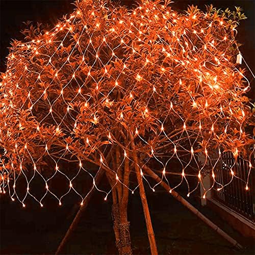 Halloween Net Lights, 360 LED 12ft x 5ft Connectable Mesh Fairy String Lights,8 Modes Low Voltage Safe Adaptor, alternate