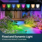 Halloween Solar Lights Outdoor Spotlight Waterproof RGB 4 Pack, alternate view 4
