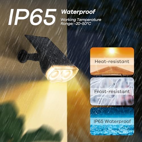 Halloween Solar Lights Outdoor Spotlight Waterproof RGB 4 Pack, alternate view 5