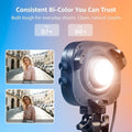Halo 100x Portable Video Light,100W Bi-Color COB Light