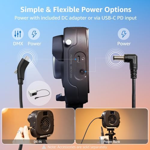 Halo 100x Portable Video Light,100W Bi-Color COB Light, alternate view 5