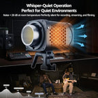 Halo 600x LED Studio Light, 610W Bi-Color COB Compact Video Light, alternate view 6