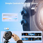 Halo 60x COB LED Video Light, Compact 63W Bi-Color Studio Lighting, alternate view 4