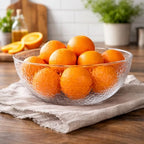 Hammered Plastic Serving Bowl - 15", Clear, 1 Pc in 15 inches in Clear, alternate view 2